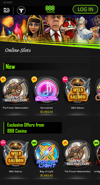 best slots on 888 casino