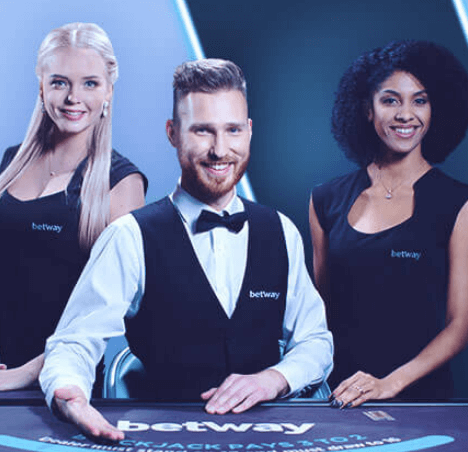 Betway has a live dealer platform which provides games such as Live Blackjack, Live Casino Hold’em, Live Baccarat, and Live Roulette
