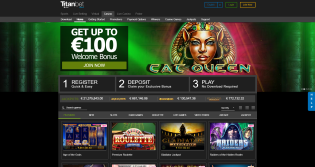 Titanbet casino homepage